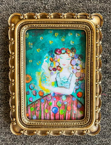 Firefly Girl Framed print