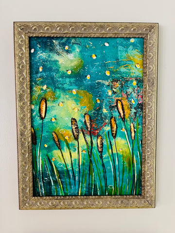 Cattails  Framed print