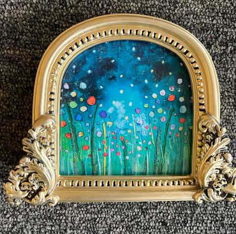 Midnight Fireflies Framed print