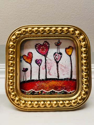 Heart Garden framed print