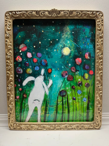 Bunny in the Meadow, Framed print