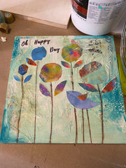 Birds and Blooms Mixed media Collage Workshop, Feb 15th  11am-1:30pm