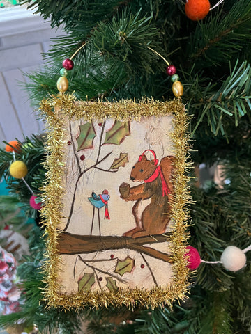 Gift Giving Squirrel Ornament