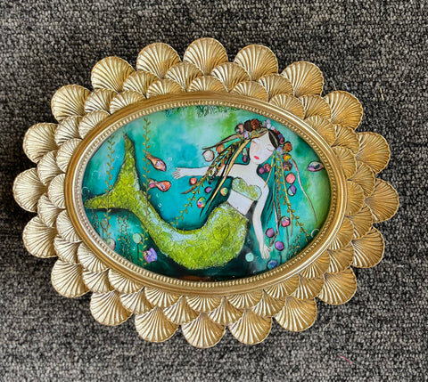 Mermaid Oasis Framed print